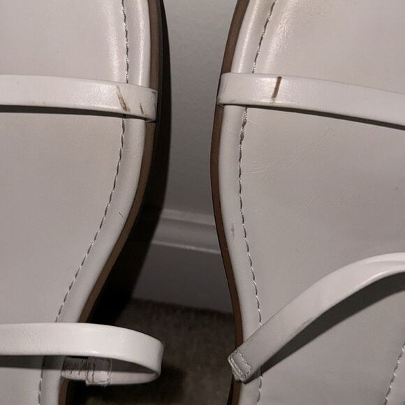 The Drop Women's Paris Square Toe Two Strap Flat Sandal US 10 EUC - Picture 4 of 5